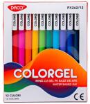 DACO színes gél tollkészlet, 12 db