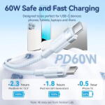 Vention Cablu alimentare si date Vention, USB Type-C (T) la USB Type-C (T), 1m, 480 Mbps, , PVC + Nylon, albastru, "TRDSF" (timbru verde 0.08 lei) -6922794783447 (TRDSF) - vexio