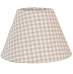 Clayre & Eef Lámpaernyő bézs kockás Ø 23X15 CM (6LAK0085)