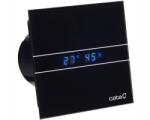 CATA E120 GTH fürdőszobai ventilátor, fekete, páratartalom érzékelő, időzítő (Wentylator CATA E120 GTH czarny, LED, higro)