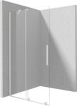 Deante Prizma perete cabină de duș walk-in 80 cm alb mat/sticla transparentă KTJA_38R (KTJA38R)