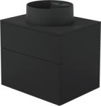 Deante Prizma lavoar cu dulap și blat 60 cm negru SDNB6SNU4B (SDNB6SNU4B)