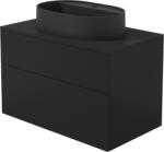 Deante Prizma lavoar cu dulap și blat 80 cm negru SDNB8SNU6B (SDNB8SNU6B)