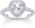 Thomas Sabo TR2477-051-14-54 Silver Halo-Ring in Heart Shape with white Zirconia Ladies, női