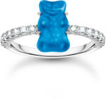 Thomas Sabo TR2459-052-1-54 Silver ring w. blue Goldbears , női