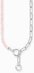 Thomas Sabo KE2193-035-9-L47V Silver necklace w. link chain elements and pink beads , női