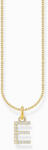 Thomas Sabo KE2244-414-14-L45V Gold-plated necklace letter E , női