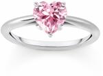 Thomas Sabo TR2476-051-9-56 Silver Ring with pink Stone in Heart Shape Ladies, női
