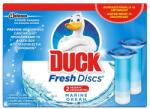 DUCK Rezerva Odorizant Gel pentru Vasul Toaletei Duck Fresh Discs Marine, 12 Discuri (JWMAN00122)