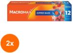Macromax Set 2 x 12 Pungi Alimentare cu Fermoar Macromax (AMS-2xSMT-1457)