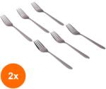 Grunberg Set 2 x 6 Furculite pentru Peste, din Inox, Argintii, Grunberg (GUJ-2xGR178/6) Tacam