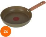 Grunberg Set 2 x Tigaie Aluminiu, Interior Anti-Aderent, Compatibila Plita Inductie, 24 cm, 1.60 l, Verde, Grunberg (GUJ-2xGR5733)