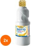 GIOTTO Set 2 x Culoare Tempera Giotto, White, 500 ml (CUL-2xFL0535301)