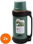 Grunberg Set 2 x Termos, Metal si Inox, Capacitate 1.20 l, Diverse Culori, Grunberg (GUJ-2xVF120SS)