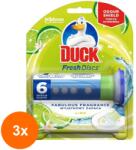 DUCK Set 3 x 6 Discuri Odorizant Gel pentru Vasul Toaletei Duck Fresh Discs Lime (ROC-3xJWMAN00081)