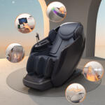  Masszázsfotel inSPORTline Balsadena, LCD vezérlőkijelző, beépített hangszórók, LED-világítás, 20 előre beállított program, műbőr - fekete