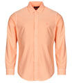 Ralph Lauren Hosszú ujjú ingek CHEMISE DROITE CUSTOM EN OXFORD LEGER TEINTURE MINERALE Narancssárga EU XL