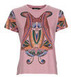 Desigual Rövid ujjú pólók FLOWER Rózsaszín EU S