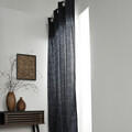 Today Függönyök és árnyékolók Rideau à oeillets 140/240 coton Teranga Navy Inaya Kék 140x240 cm