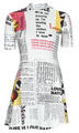 Desigual Rövid ruhák VEST_NEWSPAPER Fehér EU M