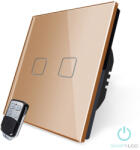 Smarthugo 2 Körös Arany Dimmer RF Villanykapcsoló Smarthugo mintás gombbal (SK-A802TY-EU)