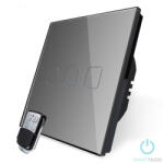 Smarthugo 3 Körös Szürke Dimmer RF Villanykapcsoló Pillangó mintás gombbal