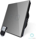 Smarthugo 2 Körös Szürke RF Villanykapcsoló Mancs mintás gombbal