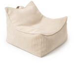 MeowBaby® Fotoliu tip puf pentru copii meowbaby slimcord sako bag , beige, material certificat oeko-tex