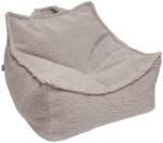 MeowBaby® Fotoliu tip puf pentru copii meowbaby bearly sako bag , gri deschis, material certificat oeko-tex