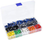  Szigetelt elektromos csatlakozó érvéghüvely készlet (650db-os) (AL-44126)