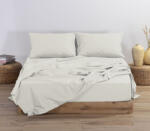 Nef-Nef Homeware Cearșaf Super dublu cu Elastic 160x200+30cm. Basic 011711 Ecru (011711)