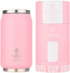 Estia Home Art Travel Cup Save the Aegean Sticlă Termos Reciclabilă din Oțel Inoxidabil / Plastic Fără BPA 300ml Blossom Rose cu Pai 01-22884 (01-22884)