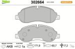 VALEO set placute frana, frana disc VALEO ESSENTIAL 302664 (302664)