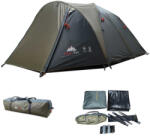 AlpinPro Earth 4 Cort Camping Igloo de Cățărare Verde 4 Anotimpuri pentru 4 Persoane Impermeabil 3000mm 240x210x130cm 16004 (16004) Cort