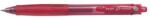 Pilot Set 10 rollere cu gel Pilt G-Knock Begreen diverse culori 0.7 mm cu click rosu (PLGK-10F-R-BG-P)