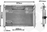 VAN WEZEL Radiator, racire motor VAN WEZEL 4300M405 (4300M405)