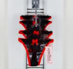 Kreona Csipkés tanga y hátu 12 Fekete piros