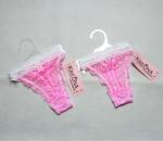 Kreona Pántos anyagában mintás tanga Rózsaszin