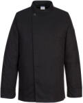 Portwest C835 - Surrey séf kabát L/S, fekete (C835BKRS) - munkavedelmed