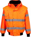 Portwest C467 - Hi-Vis 3: 1 bomber dzseki, narancs (C467ORRXXL) - munkavedelmed