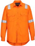 Portwest FR720 - FR Lightweight Bizflame Work lángálló ing, narancs (FR720ORRXXL)