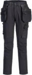 Portwest DX456 - DX4 Craft levehető lengőzsebes nadrág, fekete (DX456BKR33)