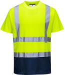 Portwest S378 - Kéttónusú póló, sárga/tengerészkék (S378YNRS) - munkavedelmed