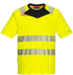 Portwest DX413 - DX4 Hi-Vis póló S/S, sárga/fekete (DX413YBR4XL) - munkavedelmed