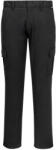 Portwest S231 - Stretch Slim Fit Combat nadrág, fekete (S231BKR28) - munkavedelmed