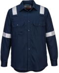 Portwest FR720 - FR Lightweight Bizflame Work lángálló ing, tengerészkék (FR720NARL)