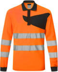 Portwest PW220 - PW2 Hi-Vis hosszú ujjú pólóing, narancs/fekete (PW220OBRL)