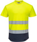 Portwest C395 - Kéttónusú Mesh póló, sárga/tengerészkék (C395YNRXXL)