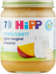 HIPP Gyümölcs Duett BIO joghurt mangóval és banánnal bébidesszert 7 hónapos kortól 160 g