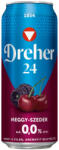 Dreher 24 Meggy-Szeder alkoholmentes világos sör és meggy-szeder ízű ital keveréke 0, 0% 0, 5 l